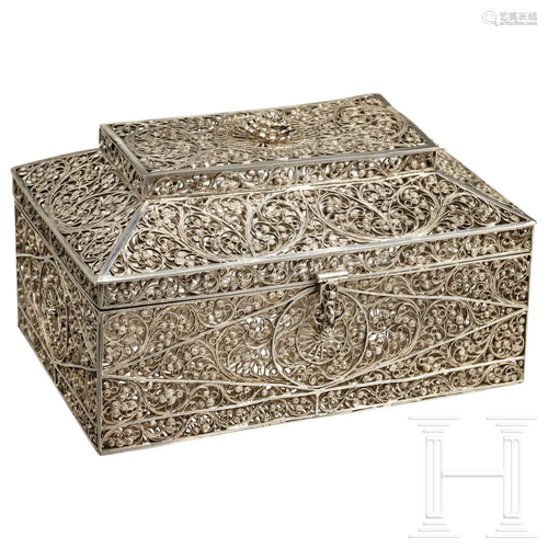 A filigree box, Nuremberg, 1st half of the 18th century