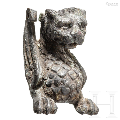 A Roman bronze griffin, 2nd - 3rd century