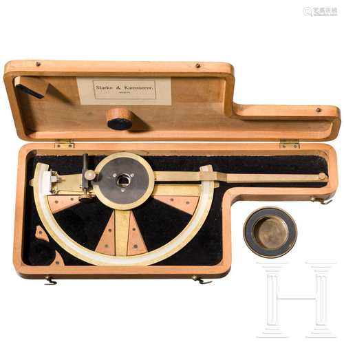 A protractor - Starke & Kammerer, Vienna, circa 1900