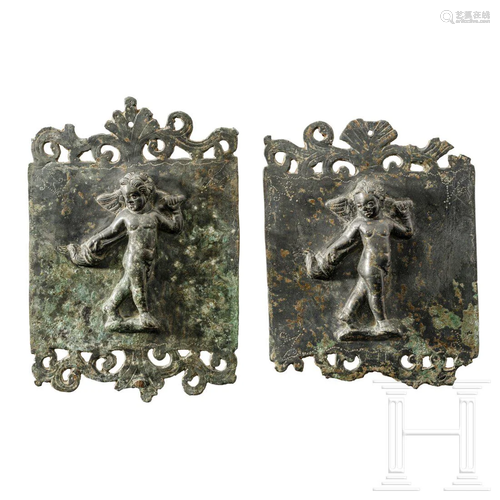 A pair of Roman appliqués, 1st - 3rd century