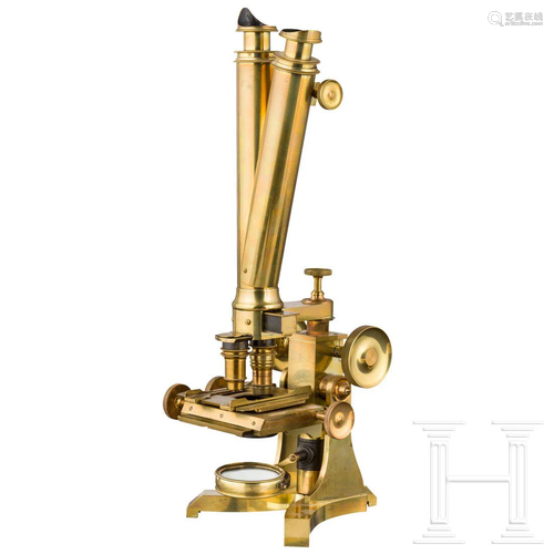 A microscope, C. Collins of London, 19th century