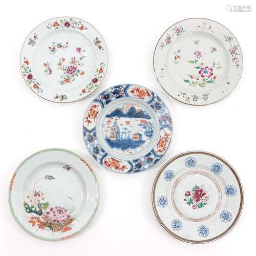 A Collection of 5 Plates