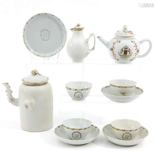 A Armorial Decor Tea Service