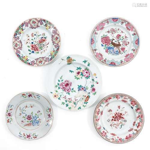 A Collection of 5 Plates