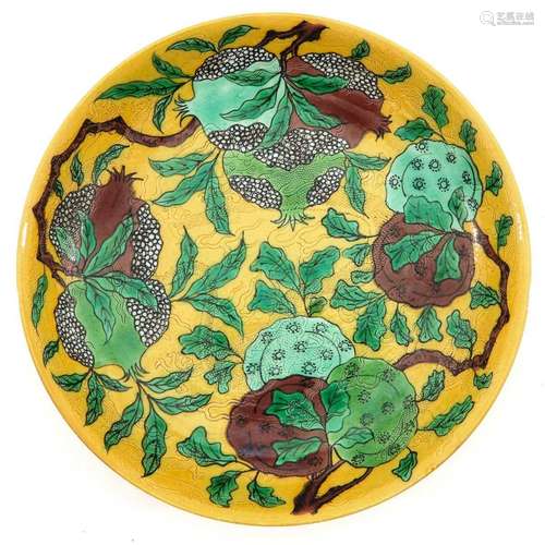 A Polychrome Decor Dish