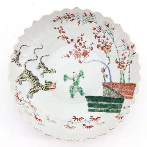 A Famille Verte Decor Dish