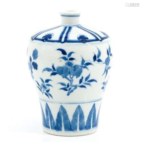 A Blue and White Meiping Vase