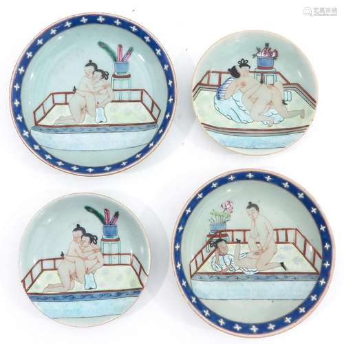 A Lot of 4 Erotic Decor Plates