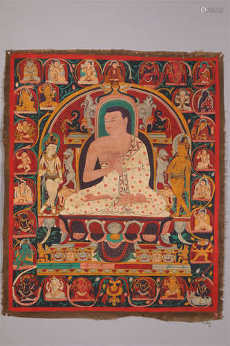 A Mahasiddha Buddha Thangka.