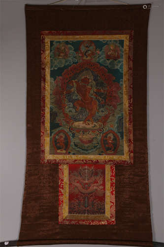 A Dakini Buddha Thangka.