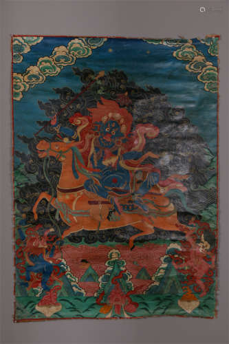 A King Gesar Buddha Thangka.