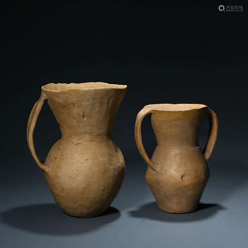 A Pair of Qijia Pottery Jars