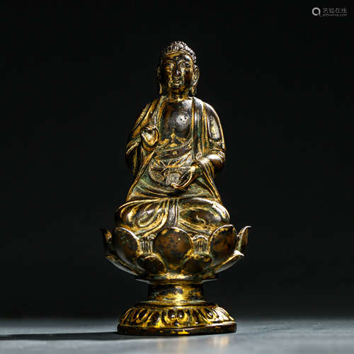 A Gilt Bronze Figure of Buddha