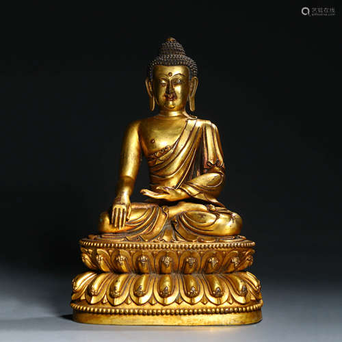 A Gilt Bronze Figure of Buddha