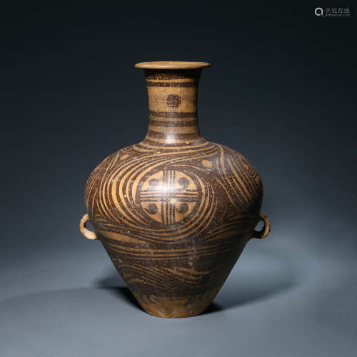 A Majia Kiln Pottery Globular Jar