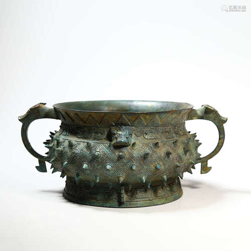 A Bronze Ritual Gui-Style Censer