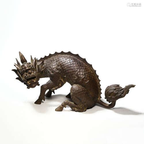 A Bronze Cast Mythical Beast Ornament