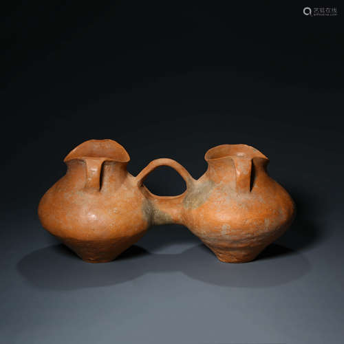 A Conjoined Qijia Pottery Conjoined Pots