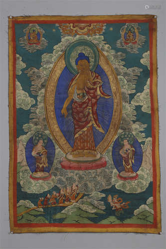 A Sakyamuni Buddha Thangka.