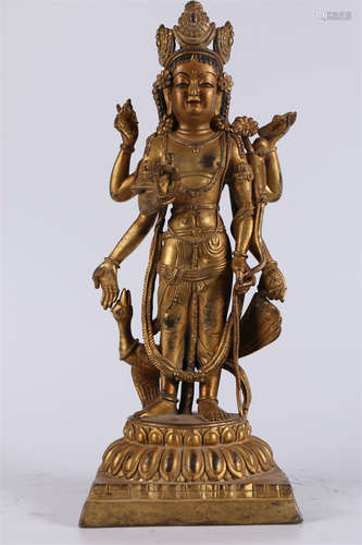 A Maha-Mayurividya-Rajni Buddha Statue.