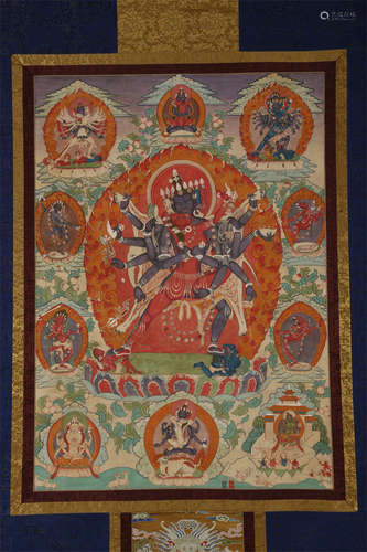 A Hevajra Buddha Thangka.