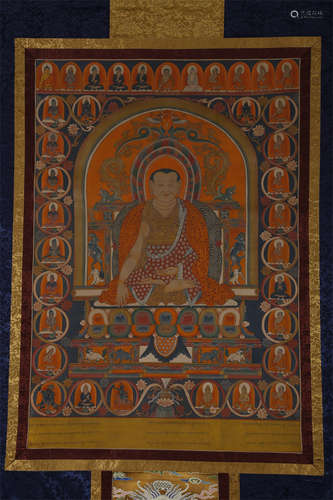 A Guru Buddha Thangka.