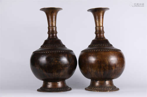 A Set of Copper Bottles.