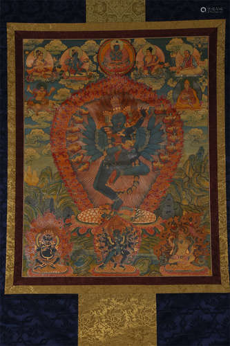 A Chakrasamvara Buddha Thangka.