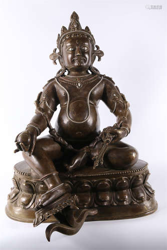 An Alloy Copper Wealthy Buddha Statue.