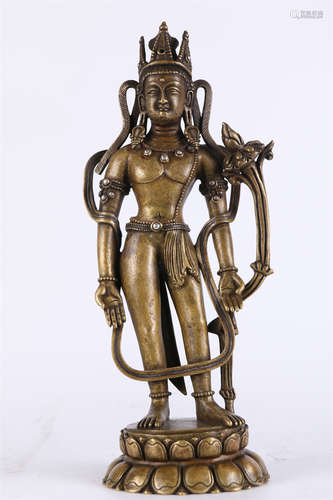 An Alloy Copper Buddha Statue.