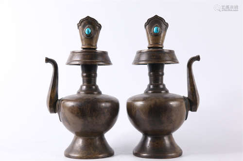 A Set of Copper Pots.