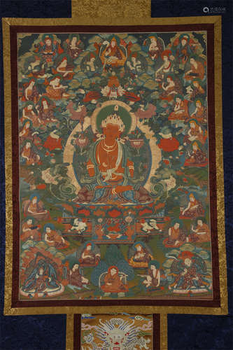 A Manjusri Bodhisattva Thangka.