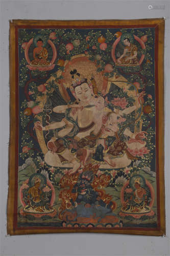 A Namgyalma Buddha Thangka.