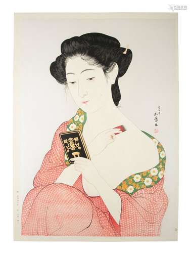 D'après HASHIGUCHI GOYO 橋口五葉 (Japon, 1880-1921) Beauté a...