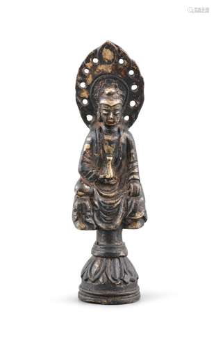 PETIT MODÈLE DE GUANYIN EN BRONZE Chine, style Wei du Nord, ...