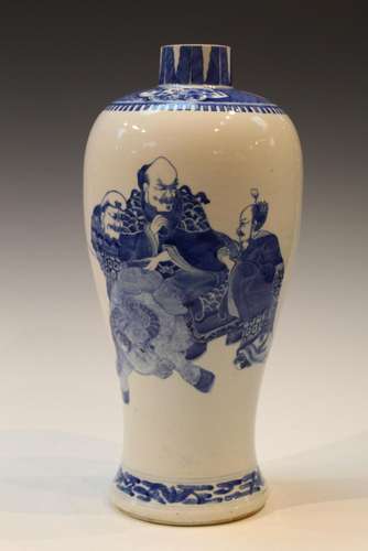 Chinese Blue and White Porcelain Vase.