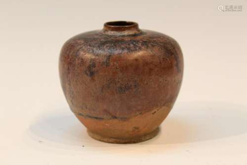 Chinese Brown Glazed Jar