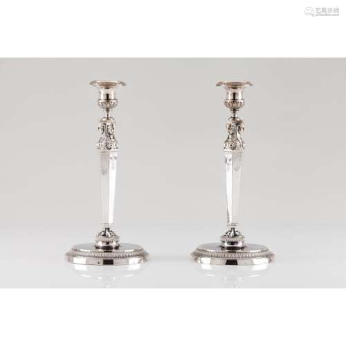 A pair of Empire "Retour d'Égypte" candlestic...