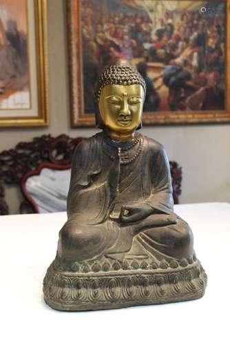 Chinese Gilt Bronze Buddha Statue