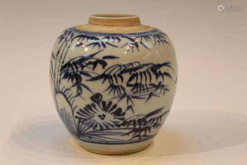 Chinese Blue and White Porcelain Jar