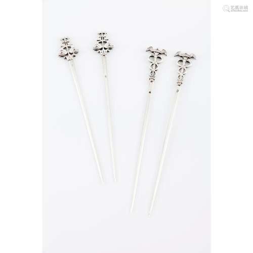 A set of 4 pick skewers