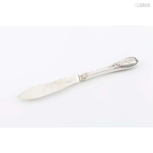 A Louis XVI style butter spreader