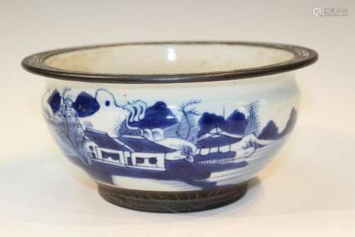 Chinese Blue and White Porcelain Bowl