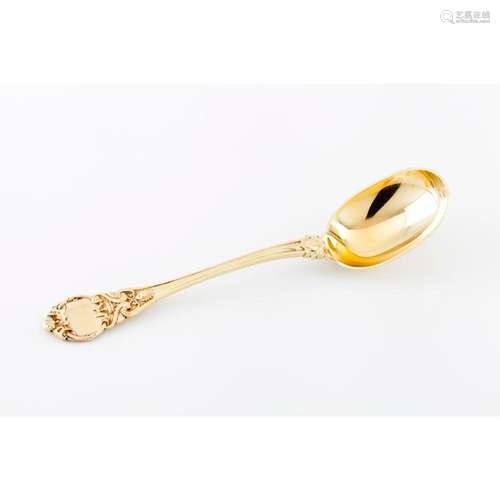 A Régence style compote spoon