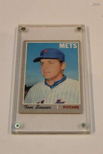 Baseball Topps Card: Tom Seaver, New York Mets. 1970.