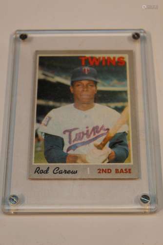 Baseball Topps Card: Rod Carew, Minneapolis Twins, 1970