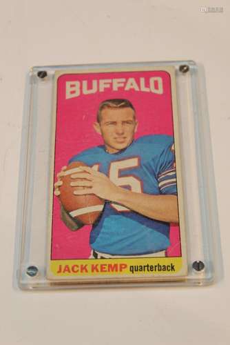 Football Topps Card: Jack Kemp, Buffalo Bills, 1965