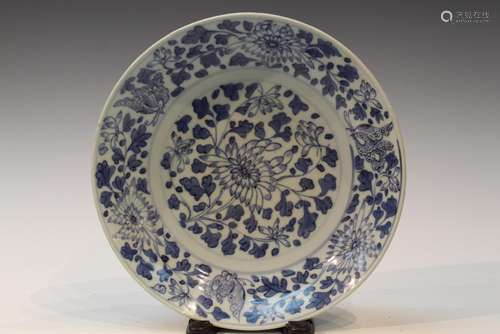 Chinese Blue and White Porcelain Dish