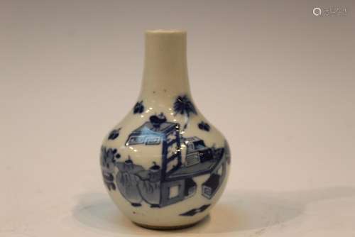 Chinese Blue and White Porcelain Small Vase