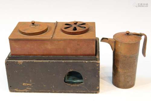 Japanese Copper Tea Stove Set